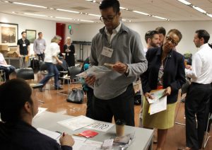 poverty simulation_standing in line